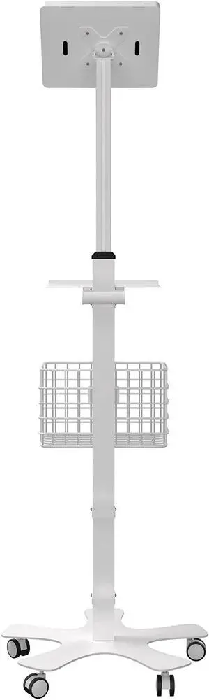 Premium Medical Mobile Tablet Stand - CTA Height Adjustable Mobile Tablet Stand W/Accessories for Healthcare - W/Laptop Tray - iPad Mini 1/2/3/4/5, Samsung tab A 8'' 2019 & Lenovo tab E8 (PAD-MFSPS)