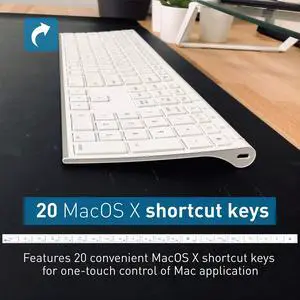 Macally Wireless Bluetooth Keyboard and Laptop Stand, Ultimate Duo