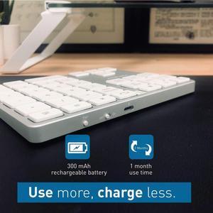 Macally Wireless Number Pad for Mac & PC and a Wireless Bluetooth Mouse, Work with Numbers More Efficiently