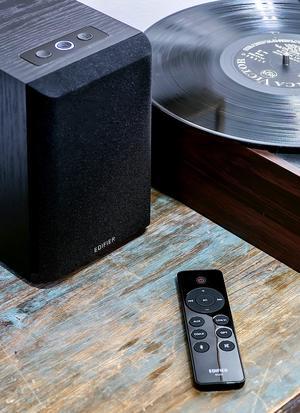 Edifier M601DB Bookshelf Coaxial Bluetooth with Optical & Auxiliary Speakers with 8 Inch Wireless Subwoofer, 2.1 Computer System Bluetooth 5.1 AptX,110W RMS, Black