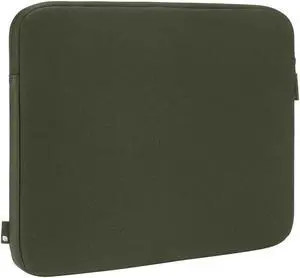 Incase Classic Laptop Sleeve for 13 Inch MacBook Pro or 13 Inch MacBook Air - Soft Computer Case with Faux Fur Lining - Durable and Lightweight (14 x 9.8 x 1 in) - Olive