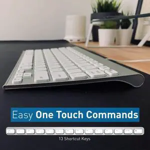 Macally Mini Wired Keyboard and a Silent Wired Mouse, Ultimate Apple Accessories