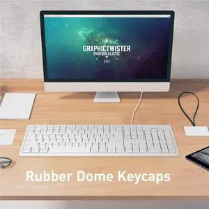 Macally Wired Mac Keyboard and an Aluminum Ergonomic Laptop Stand, Apple Must Haves