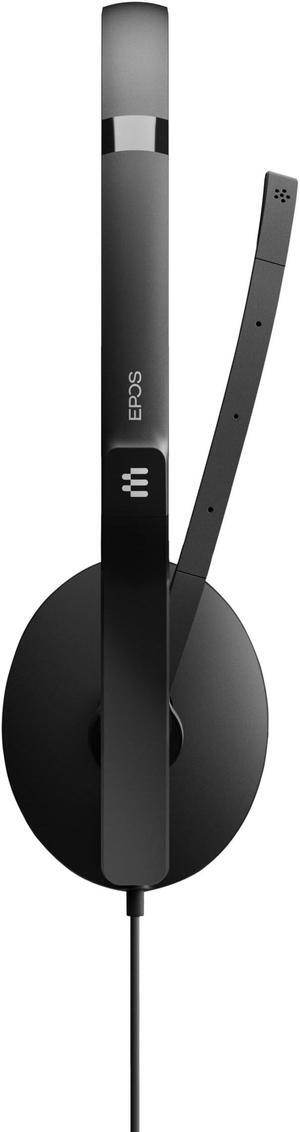 EPOS Adapt 165 USB-C II - Wired, Double-Sided Headset - 3.5mm Jack and USB-C Connectivity - UC Optimized - Superior Stereo Sound - Enhanced Comfort - Call Control - Black
