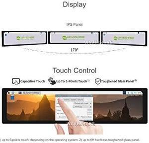 Waveshare 11.9inch Capacitive Touch Screen LCD Compatible with Raspberry Pi 5/4B/3B+/3A+/2B/B+/A+/Zero/Zero W/WH/Zero 2W CM3+/4 320x1480 Resolution HDMI IPS Supports Jetson Nano/Windows