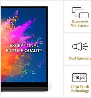 SideTrak Solo Pro Triple Touchscreen Portable Monitor for Laptop | 2 Freestanding 15.6" FHD 1080P LED Screens | Compatible with PC & Chrome | USB-C or HDMI | Speakers & HDR Mode