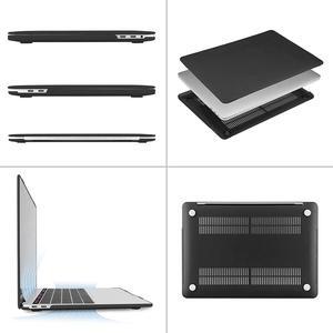 MOSISO Compatible with MacBook Pro 15 inch Case 2016-2019 Release A1990 A1707, Plastic Hard Shell&Neoprene Sleeve Bag with Small Case&Keyboard Cover&Screen Protector&Storage Bag, Black