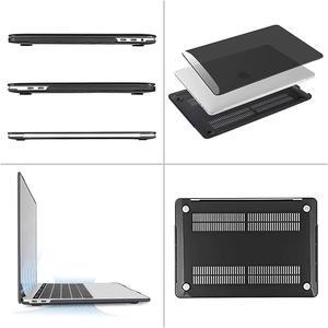 MOSISO Compatible with MacBook Pro 13 inch Case 2016-2023 Release A2338 M1 A2289 A2251 A2159 A1989 A1706 A1708, Plastic Hard Shell&Neoprene Sleeve Bag&Keyboard Cover&Screen Protector&Pouch, Black