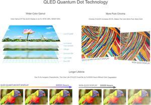 waveshare 10.1inch QLED Quantum Dot Display Compatible with Raspberry Pi 4B/3B+/3A+/2B/B+/A+/Zero/Zero W/WH/Zero 2W CM3+/4 Capacitive Touch 1280x720 Resolution Supports Jetson Nano/Windows