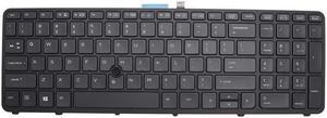 New Replacement Backlit Laptop Keyboard Compatible with HP ZBOOK 15 G1 G2 17 G1 G2 US Keyboard with Point PK130TK1A00 733688-001 MP-12P23USJ698W PK130TK2A00