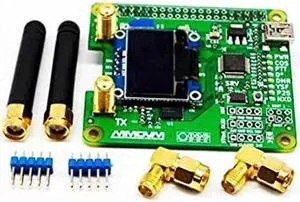 MMDVM Duplex Hotspot Module Dual Hat V1.5.2 Support P25 DMR YSF NXDN DMR Slot 1 + Slot 2 for Raspberry pi with USB Port (with OLED)