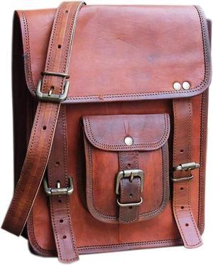 Vintage Tablet Genuine Vintage Leather ipad/tab/Kindle Satchel Crossbody Shoulder Bag 11 Inch