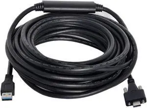 Cablecc USB 3.1 Type-C Dual Screw Locking to Standard USB3.0 Data Cable 3m Panel Mount Type (Dual Screw 5.0M)