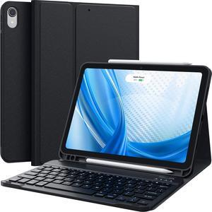 iPad Air 5th/4th Generation Case with Keyboard, CHESONA Keyboard Case for iPad Air 5th 2022 / Air 4th Gen 2020, Rechargeable Bluetooth Keyboard, Pencil Holder, for iPad Air 10.9 inch, Black