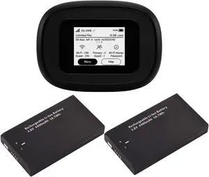 C5G Bundle | Inseego Verizon 5G and 4G LTE MiFi M1000 Hotspot Bundled with 2 Batteries (1 Stock + 1 Extra) | Connect up to 15 WiFi Devices and 1 Wired | Great for Remote Workers Wi-Fi 2.4 GHz & 5 GHz