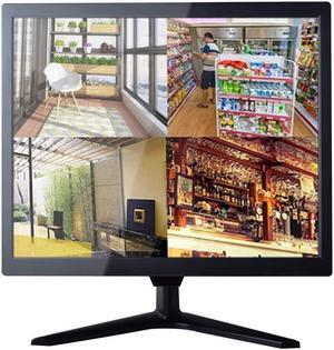 Cocar 15" CCTV Monitor Security Monitor Screen BNC VGA HDMI LCD Display for Home Security Systems Surveillance Camera STB 1024x768 Built-in Speaker Vesa Wall Mounting