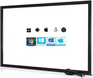 Chengying 65 Inch 10 Points Multi-Touch Infrared Touch Frame - IR Touch Panel - 65 Inches Infrared Touch Overlay - USB Interface - HID Compatible