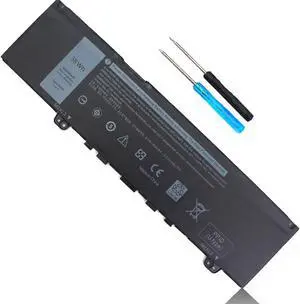 38Wh Type F62G0 Laptop Battery for Dell Inspiron 13 7000 2-in-1 7373 7386 7370 7380 5370 P83G P87G P91G P83G001 P83G002 P87G001 P91G001 Vostro 5370 F62GO RPJC3 39DY5 039DY5 0RPJC3 11.4V 3-Cell