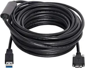 Chenyang 8m USB 3.0 A Type Repeater Cable Male to Micro USB 3.0 B Male with Mount Panel Screws for Camera