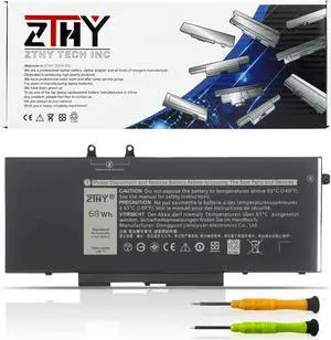 ZTHY 7.6V 68Wh 4GVMP Laptop Battery Replacement for Dell Latitude 5400 5500 Precision 3540 3550 Inspiron 7590/7591/7791 2-in-1 P84F P84F001 P42E P42E001 P98G001 P80F001 RF7WM X77XY C5GV2 4-Cell