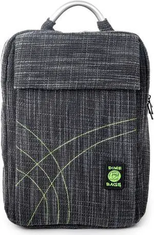 DIME BAGS Slab Bag Hemp Backpack with Padded Laptop Compartment and (Black)