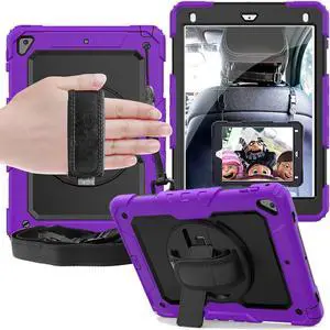 DuraSafe Cases for iPad 7.9 Inch Mini 4 2015 Mini 5 2019 [ Mini 4th / 5th Gen ] A1538 A1550 A2133 A2124 A2126 A2125 Built-in Kick Stand Heavy Duty Rugged Case - Purple