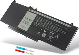 G5M10 E5550 E5450 E5250 Battery Compatible with Dell Latitude E5550 E5450 E5250 5550 5450 5250 3150 3160, 8V5GX R9XM9 1KY05 08V5GX VMKXM 5XFWC PF59Y 451-BBLN 451-BBLL 451-BBLK 51Wh 7.4V 4-Cell