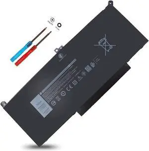 60Wh F3YGT Laptop Battery Replacement for Dell Latitude 7480 7280 7490 E7480 E7280 E7490 7380 7390 7290 E7390 E7290 E7380 12 13 14 7000, DM3WC F3YGT-1 KG7VF 2X39G V4940 451-BBYE 453-BBCF 0DM3WC 0F3YGT