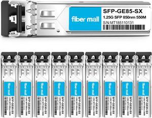 1G SFP SX for HPE ProCurve J4858C J4858B J4858A HPE Aruba J4858D 1000BASE-SX SFP Mini-GBIC Transceiver Module 850nm 550m LC Multi Mode Pack of 10