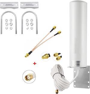 High Gain 10dBi SMA Male Wide Band 3G/4G LTE 5G Modems, Routers, & Cell Boosters Omni-Directional Outdoor Fixed Mount Antenna for Verizon, AT&T, T-Mobile Mobile Cell Phone 4G LTE Router, Eifagur