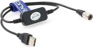 Eonvic 12v Regulated 4pin Male Hirose to USB Power Cable for Zoom F4 F8 F8N Sound Devices 644/688 Recorders, MacBook air M1