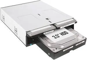 ICY DOCK 3 Bay 2 x 2.5" & 1 x 3.5" SATA HDD/SSD Hot Swap Backplane Docking Enclosure for 5.25" Bay | flexiDOCK MB095SP-B