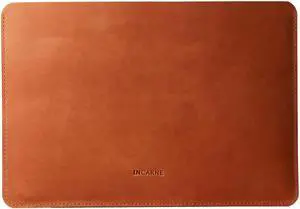 Leather MacBook Air 13 inch Sleeve | MacBook Pro 13 inch Sleeve - Fits MacBook Air & Pro 13" M1 A2337 A2338, M2 A2681, Cognac