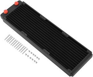 120mm/240mm/360mm/480mm Radiator, G1/4 Thread Copper Radiator PC Water Cooling Liquid Water Cooler Heat Exchanger for PC Water Cooling(360mm)