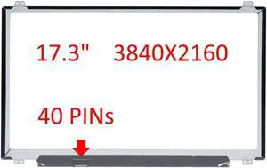 FULLCOM New 17.3 inch UHD IPS Screen Compatible with 0RH0D3 Replacement Screens fit N173DSE-G31