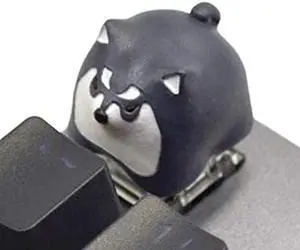 Kelendle Personalized Cute Dog Resin Keycap OEM Profile Keycap Esc Keycap for Mechanical Keyboard MX Switch R4 (Black)