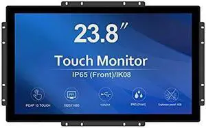 GreenTouch 23.8 Inch 10 Points Open Frame PCAP Touchscreen Monitor - Industrial Touch Display -16:9 -TFT LCD