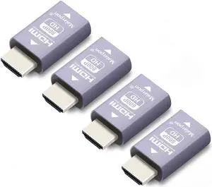 Malarpon Hdmi Edid Emulator Passthrough 3rd Generrtion Aluminum fit Headlesskeep The EDID of The Monitor Active Switches and Extenders 1280x800@59Hz 4P