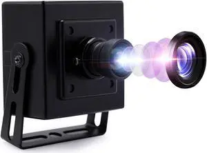13 Megapixel USB Camera No Distortion Fixed Focus Webcam with Aluminum Case HD Webcamera MJPEG 15fps 3840x2880 Sony IMX214 Sensor USB with Camera for Computer PC Laptop Desktop,Support Most OS