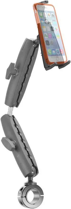 iBOLT sPro2 Accessibility Post/Pole/Rail/Handlebar Mount for Wheelchairs/Exercise Equipment. Fits Devices from 4.7 to 6.7 inches Wide/Tall