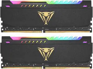 Patriot Viper Steel RGB DDR4 RAM 16GB (2X8GB) 3600MHz CL20 UDIMM Desktop Gaming Memory Kit - PVSR416G360C0K