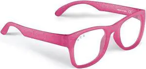Roshambo Baby Unbreakable Screen Time Blue Light Blocking AVN Glasses  Junior Size (Age 4-12)  Pink Glitter