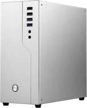 Goodisory SR01 Aluminium Mini-ITX HTPC Soft Router Computer Case Support 6 COM Port (Sliver)