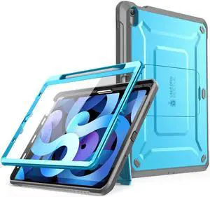 SUPCASE Unicorn Beetle Pro Series Rugged Kickstand Case for 10.9-Inch iPad Air 4 (2020)/5 (2022), Blue