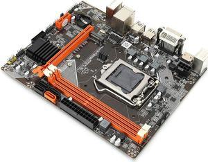 M ATX Desktop Motherboard for Intel B75, NVME&NGFF Dual Mode M.2 High-Speed Hard Disk/CPU for LGA 1155Pin/2X DDR3 1600/1333/1066 MHZ/1X PCI EX16 Graphics Card Slot Motherboard