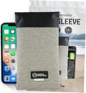 Mission Darkness Dry Shield Faraday Phone Sleeve // Slim Waterproof Dry Bag for Cell Phones + RF Shielding Liner // Signal Blocking, Anti-tracking, EMP Shield, Data Privacy, Electronic Device Security