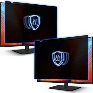 23.8 Inch 16:9 and 27 Inch 16:9 Computer Privacy Screen Filters for Widescreen Monitors - Anti-Glare - Anti-Scratch Protector Film for Data Confidentiality - Desktop Privacy Screen Bundle