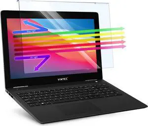 VINTEZ Blue Light Blocking Screen Protector Panel for 15.6 inch Diagonal LED PC Laptop Anti-UV Eye Protection Filter Film - Widescreen Laptop Frame Hanging Type (W 14.2" X H 8.7")