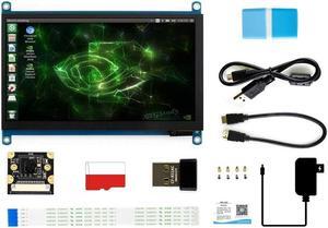 Jetson Nano 2GB Developer Accessories Kit for Small Powerful Computer AI Development Board with 7 inch IPS Touch HDMI Screen LCD Display Micro Card 64GB USB WiFi 8MP Camera Module @XYGStudy (AcceC)