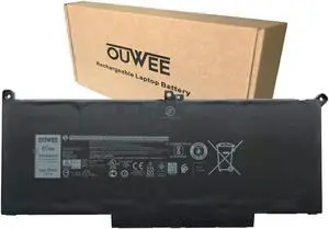 OUWEE F3YGT Laptop Battery Compatible with Dell Latitude 12 7000 7280 7290 13 7380 7390 14 7480 7490 E7280 E7480 E7290 E7380 E7390 E7490 Series DM3WC 0DM3WC 2X39G 7.6V 60Wh 7500mAh
